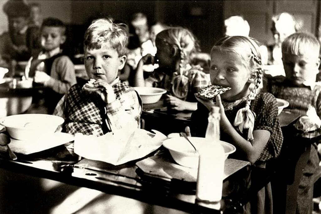 Skolmat på 50-talet.